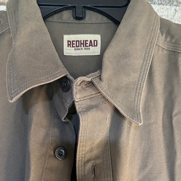 RedHead Olive Green Casual Button Down Shirt new without tags - Picture 2 of 5